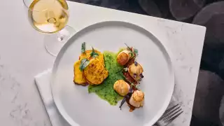 Accessible restaurants in Toronto | Scallops at 360 Restaurant