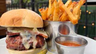 Best Yorkville restaurants | A burger and fries at The Oxley
