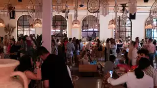 Soluna | Dining room filled with guests at Soluna on Queen West