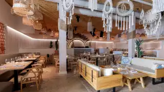 Soluna | The seating and dining area at Queen West's Soluna