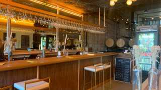 Paradise Grapevine | The bar at Paradise Grapevine's new winery