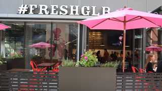 The patio at the new Great Lakes Brewpub