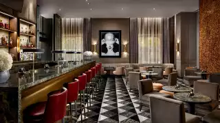 ONE Restaurant | The bar at ONE Restaurant in the Hazelton Hotel with vegan food ONE Restaurant | The bar at ONE Restaurant in the Hazelton Hotel with vegan food