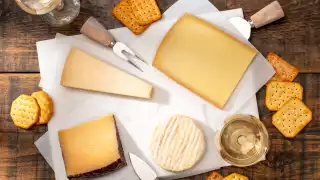 Cheeseworld online cheese shop | An assortment of cheese with wine