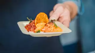 Second Harvest's The Rescue Party | A passed appetizer