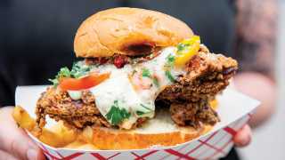 Toronto food trucks | A fried chicken sandwich from 6SpiceRack