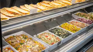 The hot food at Nature's Emporium in downtown Toronto