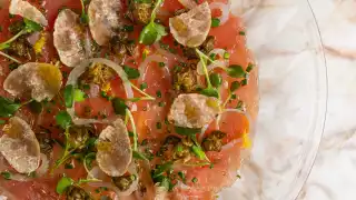 Truffle menu at Toronto Beach Club | Ahi Tuna Carpaccio