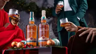 The Glenlivet | A bottle of The Glenlivet 21 and 25 Year Old on a festive table The Glenlivet | A bottle of The Glenlivet 21 and 25 Year Old on a festive table