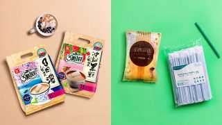 Milk tea, instant boba and straws at Maeli Market Taiwanese grocery with delivery and takeout in Toronto