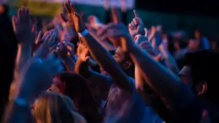 Deerhurst Resort in Muskoka | Concert goers with their hands in the air Deerhurst Resort in Muskoka | Concert goers with their hands in the air