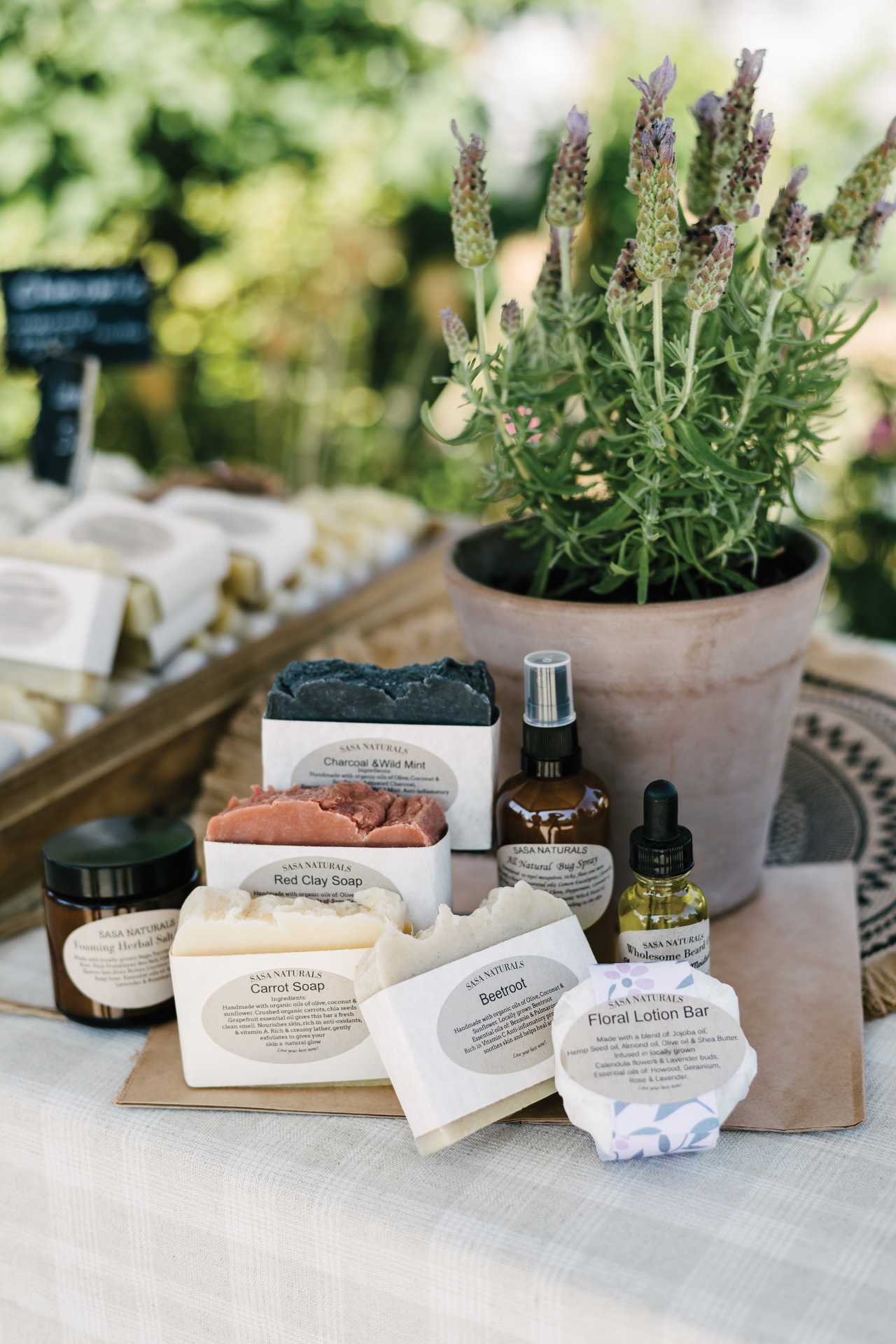 Deeply Rooted Farmers' Market | Soaps and other products from SaSa Naturals