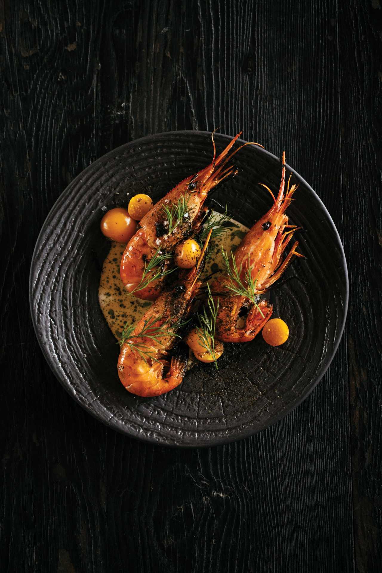 Seaweed benefits | Spot prawns served at a floating picnic