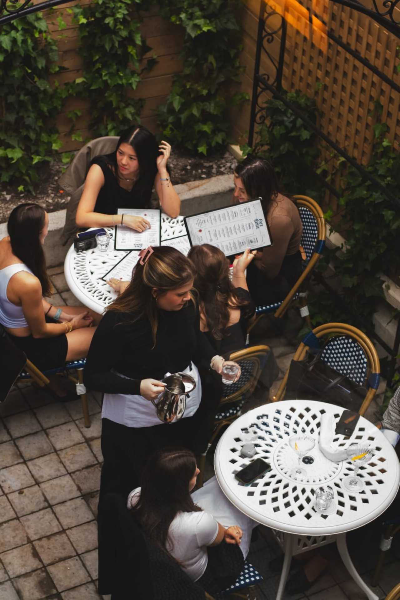 Cafe Renée, Toronto | The back garden patio at Cafe Renée