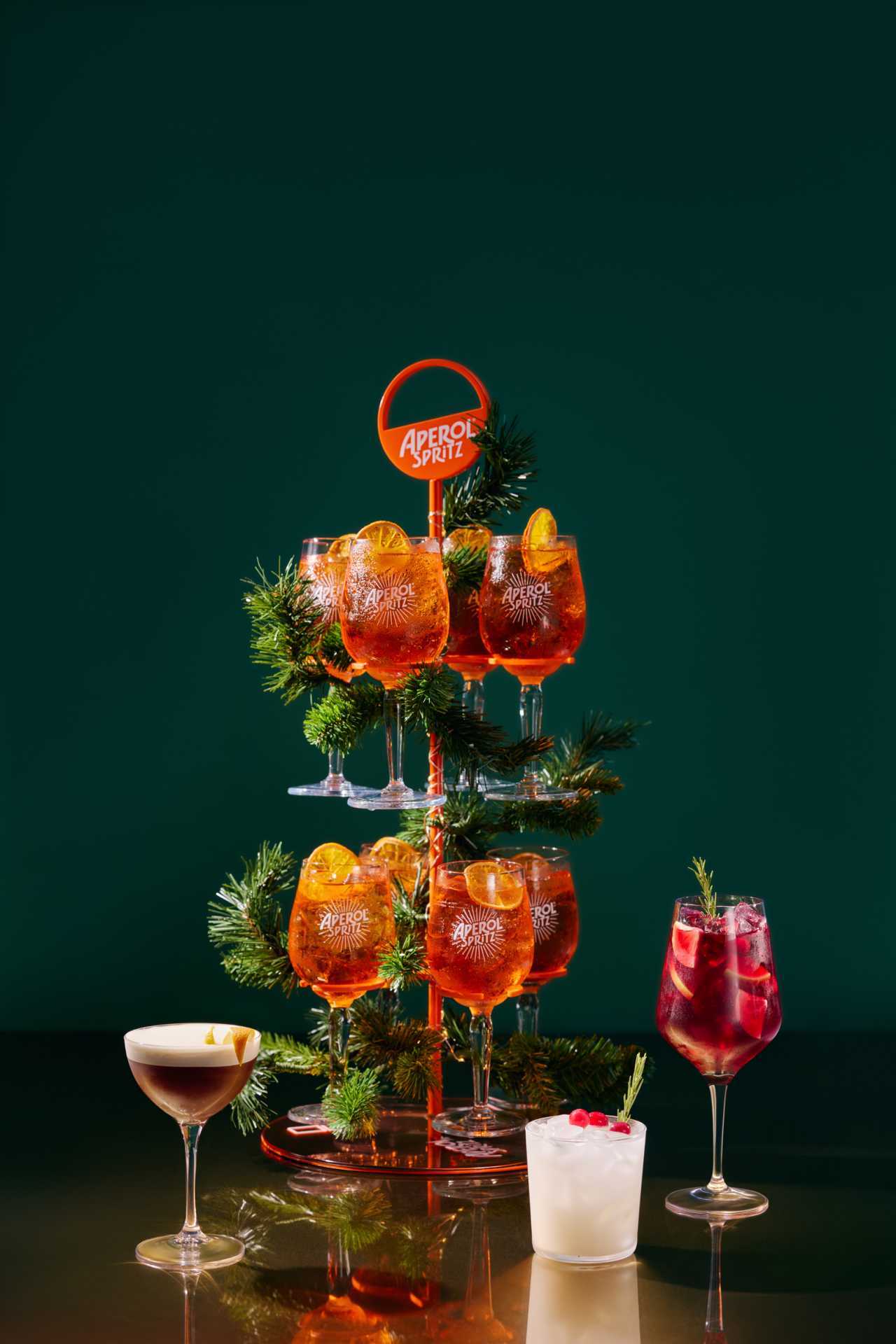 Best Christmas bars and markets in Toronto | An Aperol spritz tower at Winter Wonder Lounge at Earls