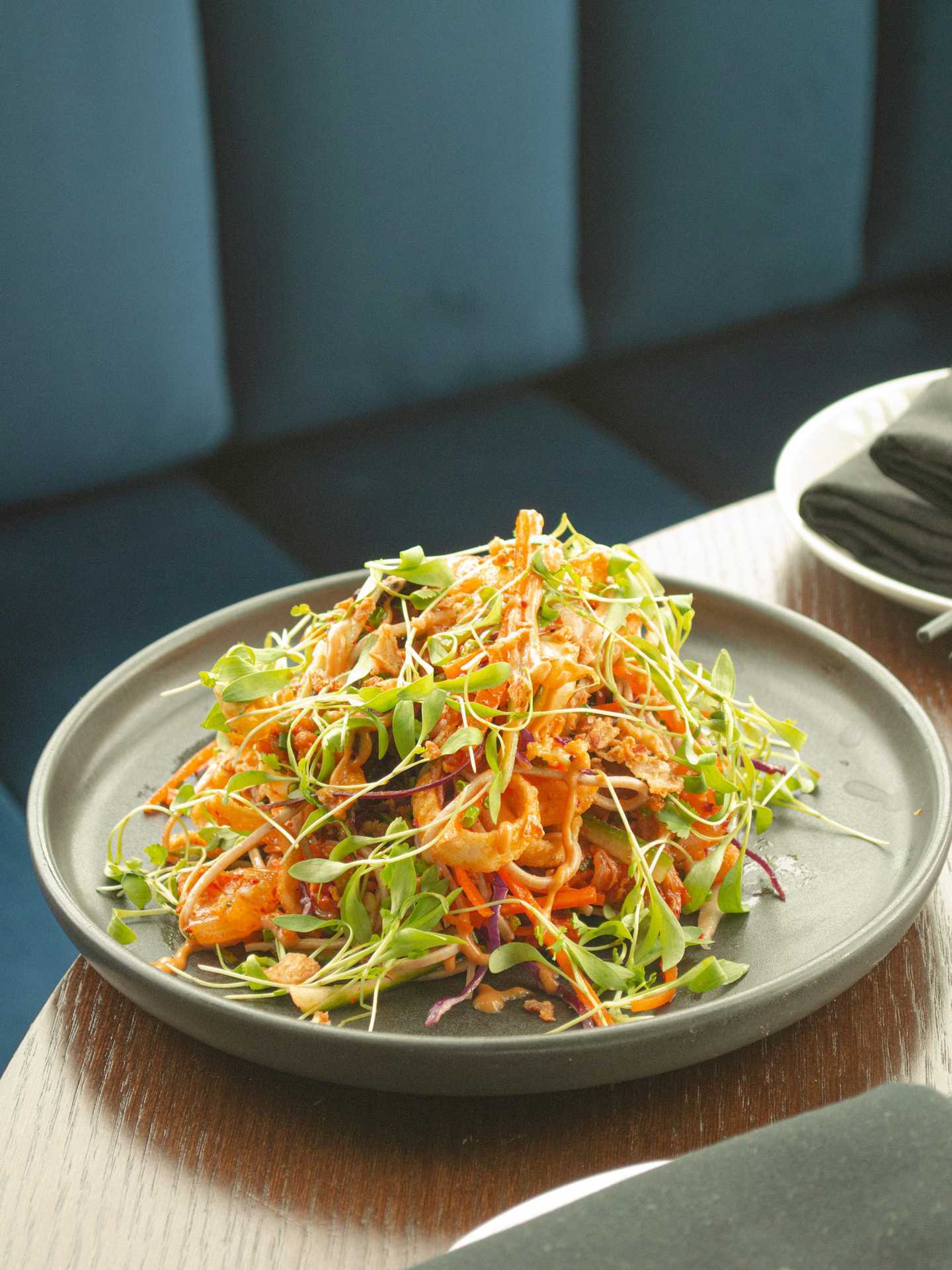 Valerie restaurant | Kimchi soba salad at Valerie in Hotel X Toronto