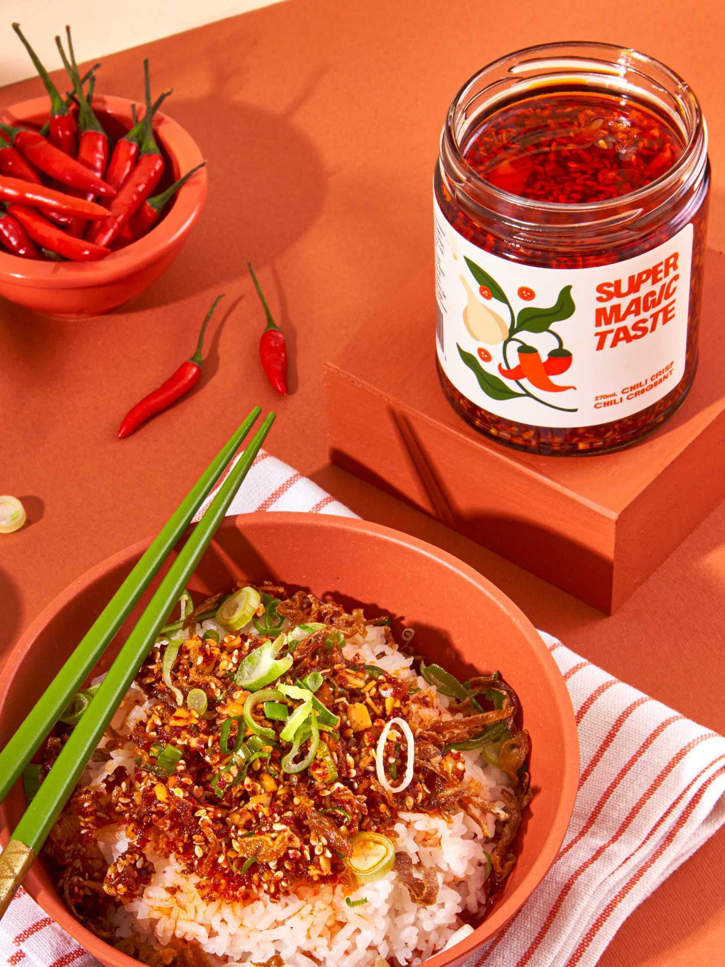 Mother's Day ideas | Super Magic Taste Chili Crisp on rice
