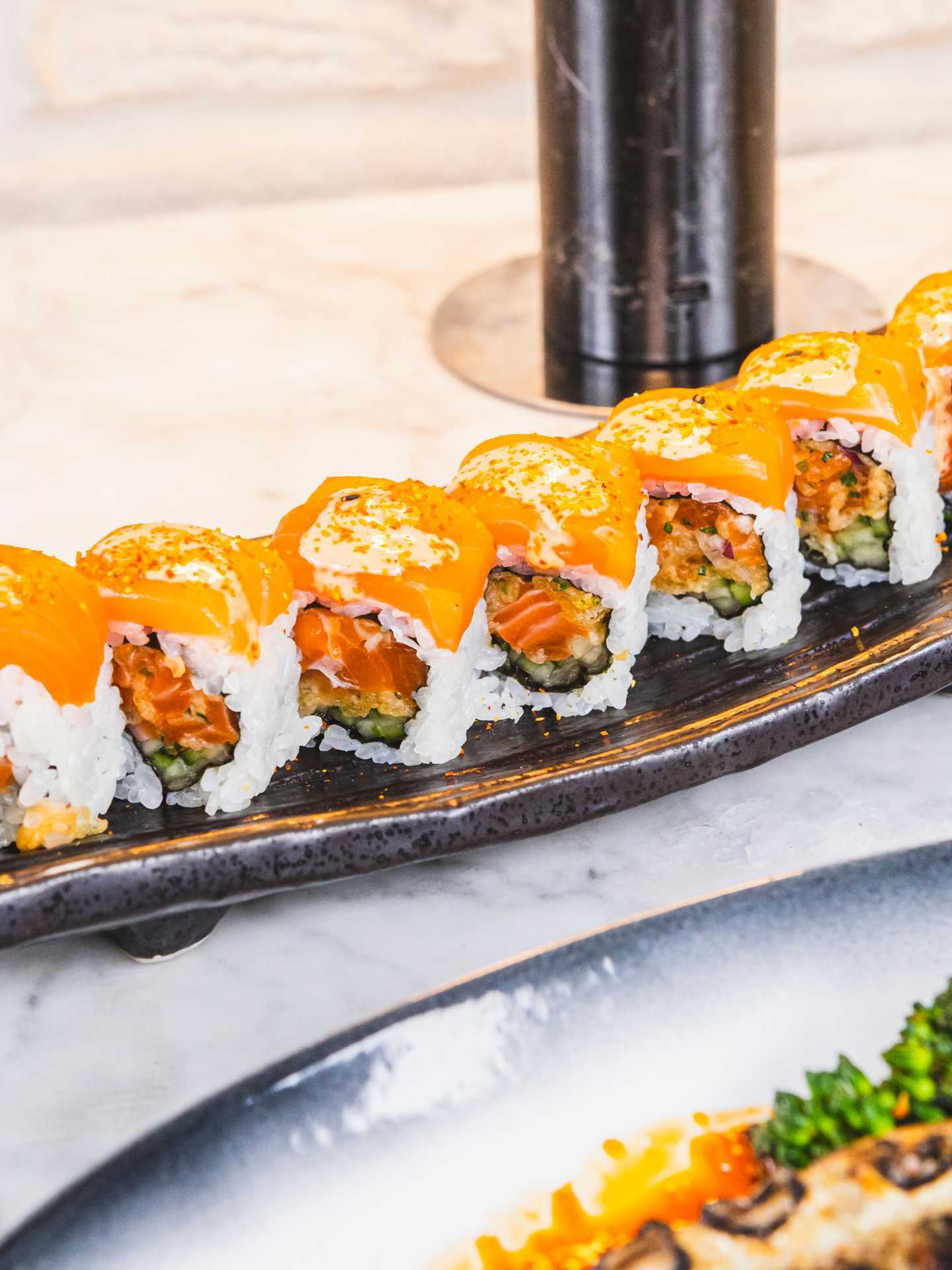 Best patios in Toronto | Maki rolls on the patio at Kasa Moto