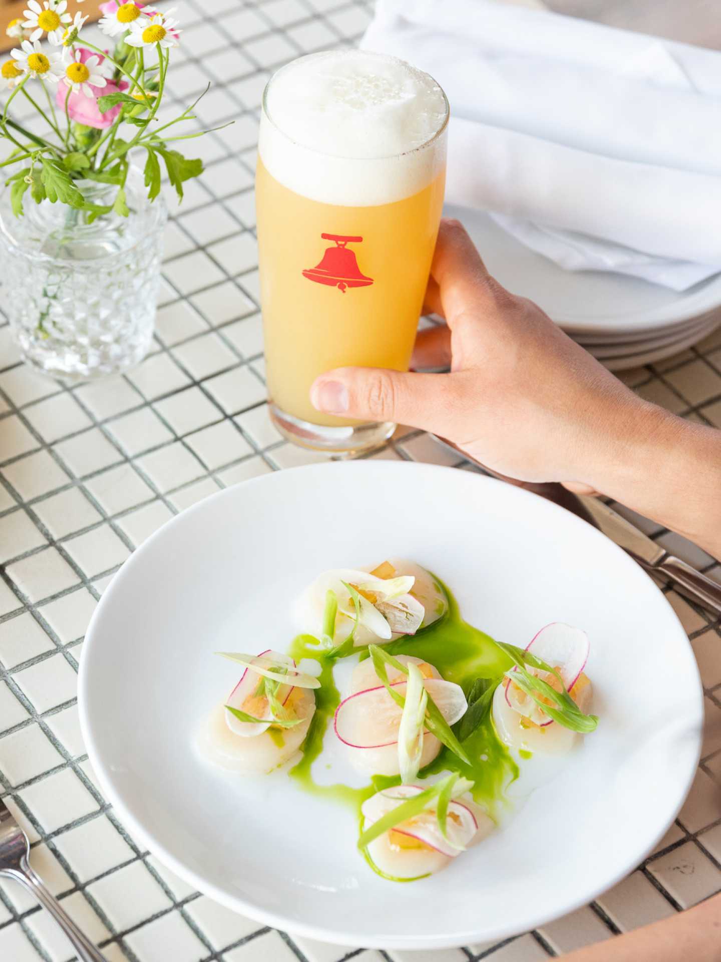 Toronto breweries | Beer and scallops at Bellwoods Brewery