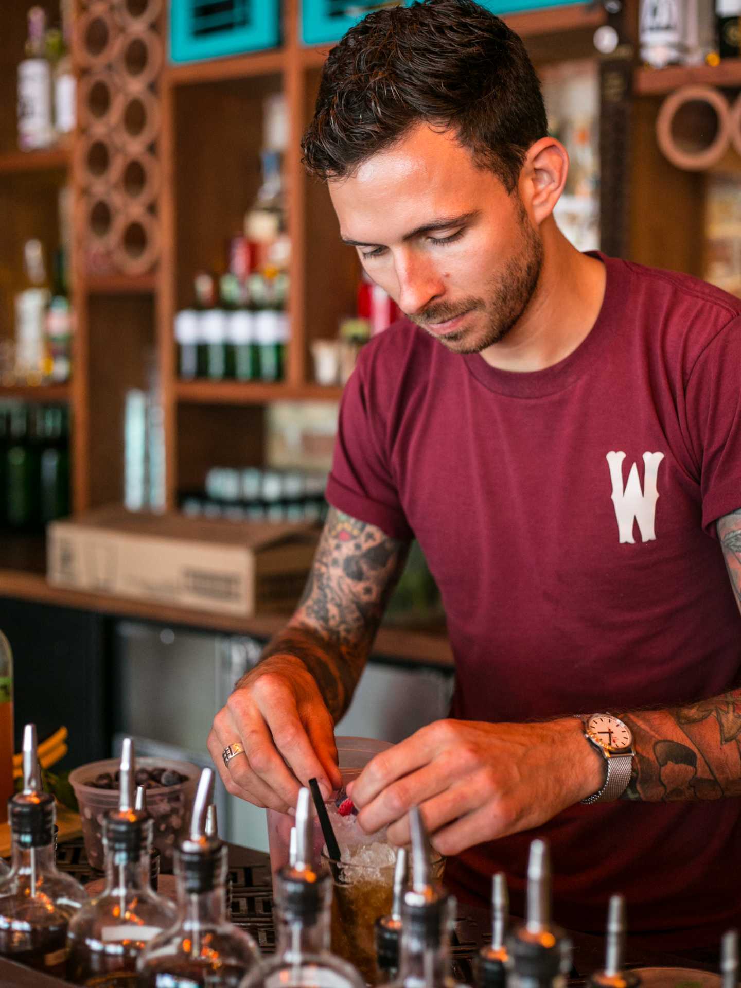 Tequila and mezcal | Owen Walker preparing a drink at El Rey Mezcal bar