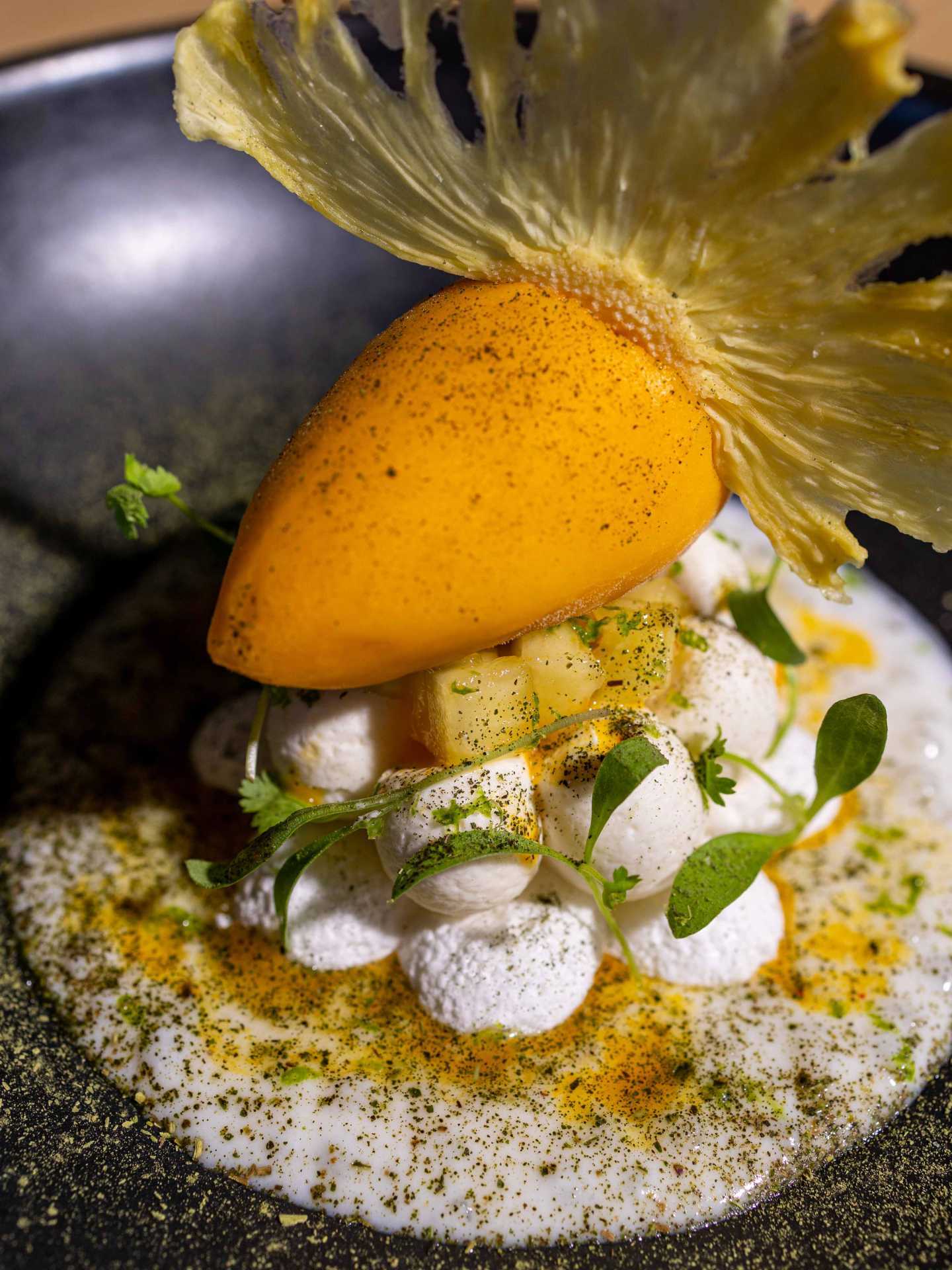A stunning stacked carrot dish at AP restaurant