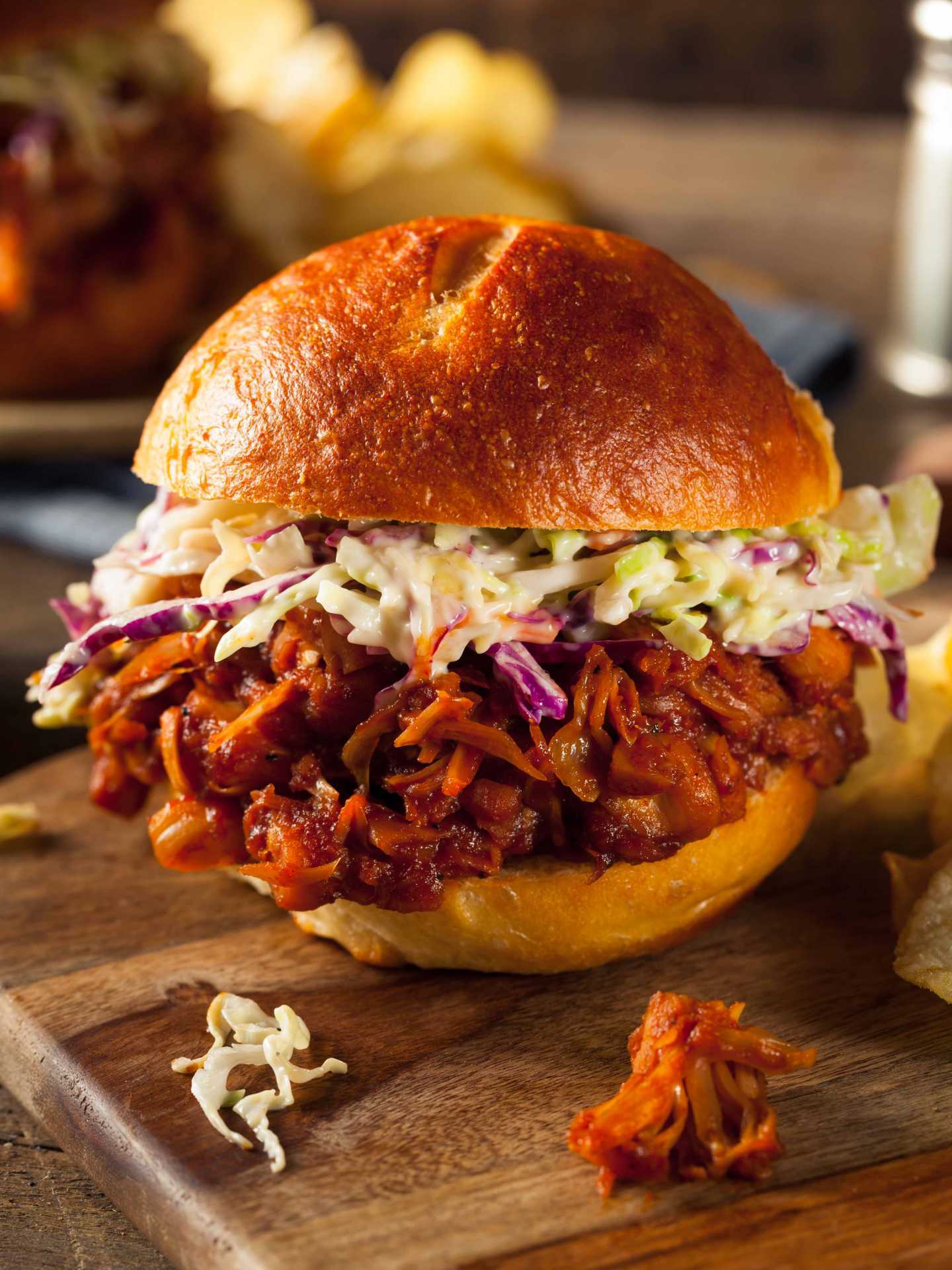 BBQ jackfruit sandwiches