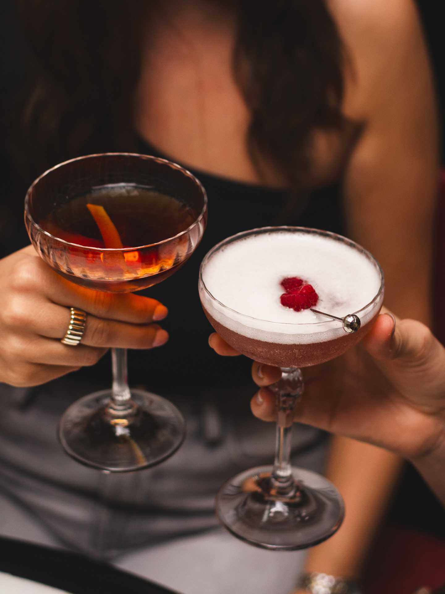 Best new Toronto restaurants | Two elegant cocktails at Cafe Renee in Toronto