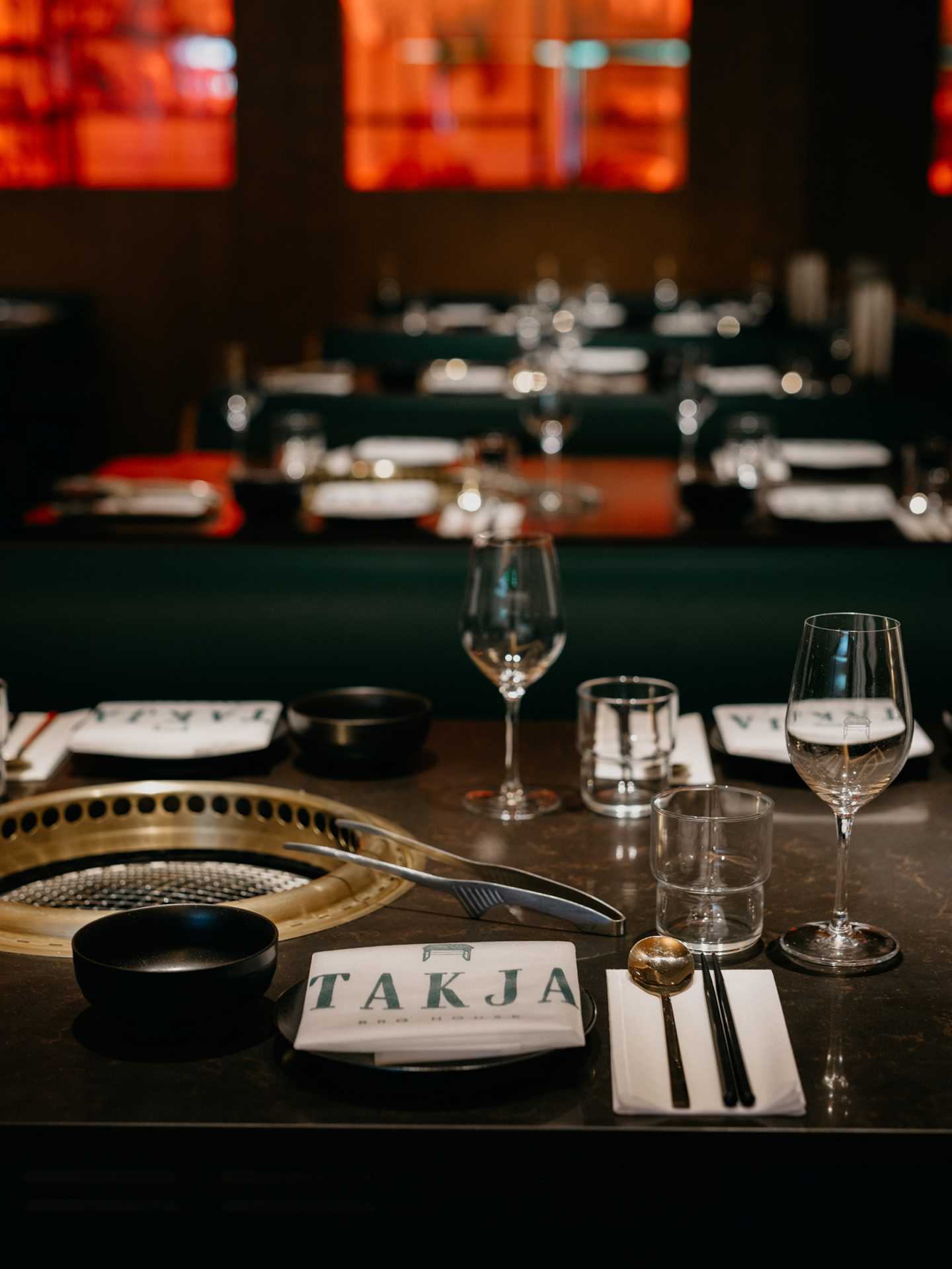 Best new Toronto restaurants | A set table at Takja BBQ House