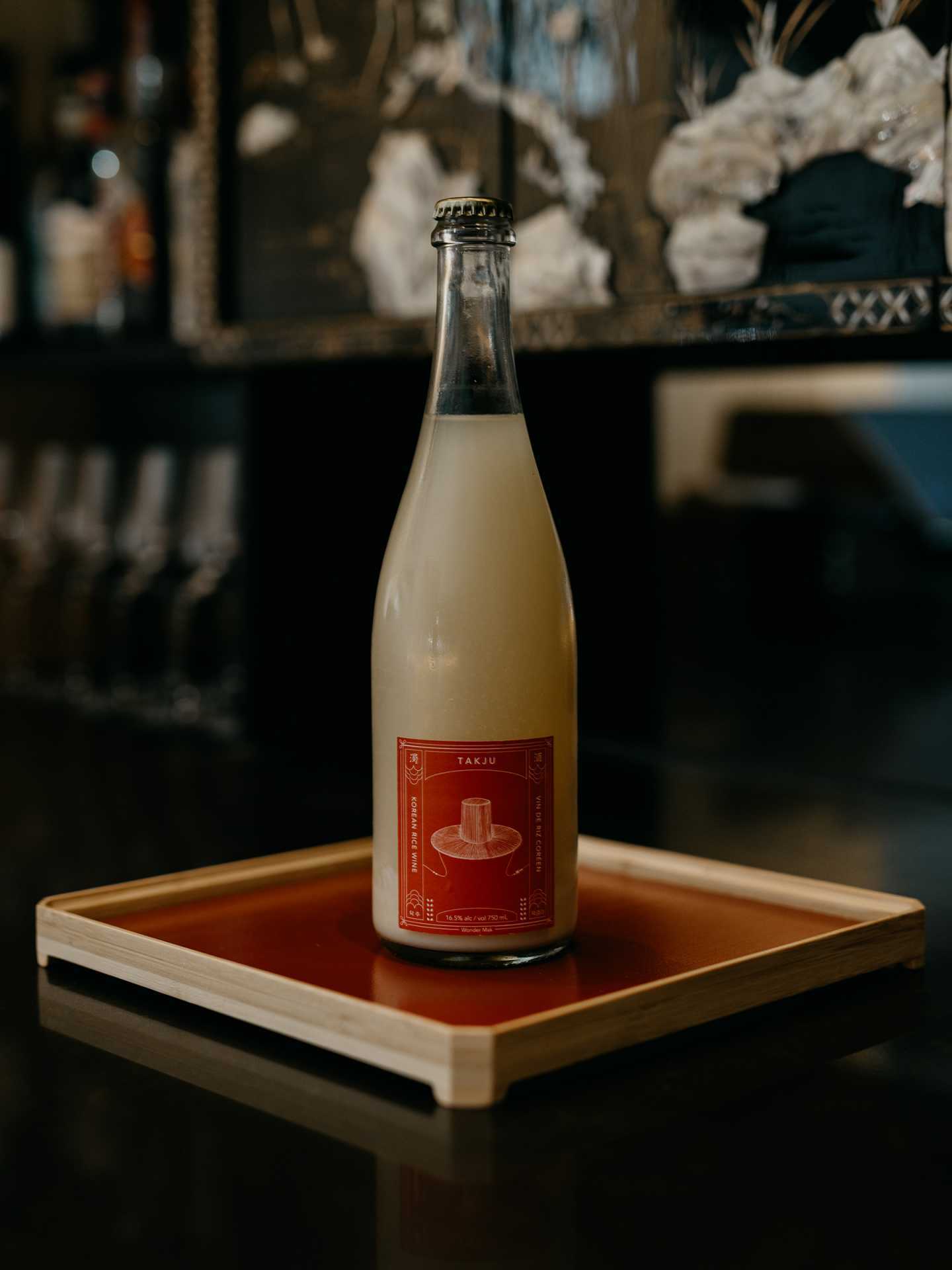 Best new Toronto restaurants | A bottle of sake at Takja BBQ House