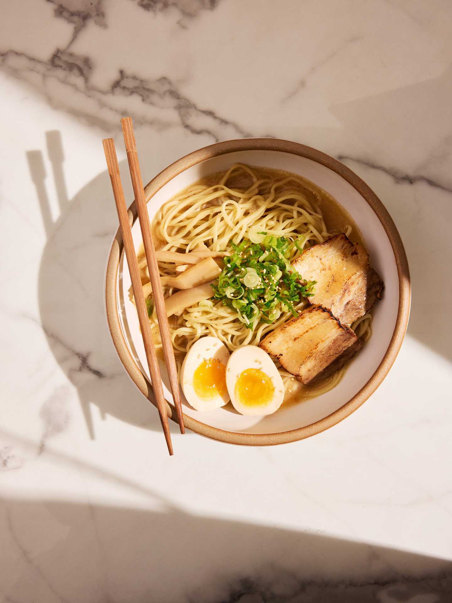 Best new Toronto restaurants | A bowl of ramen from Musoshin Ramen in Waterworks Food Hall