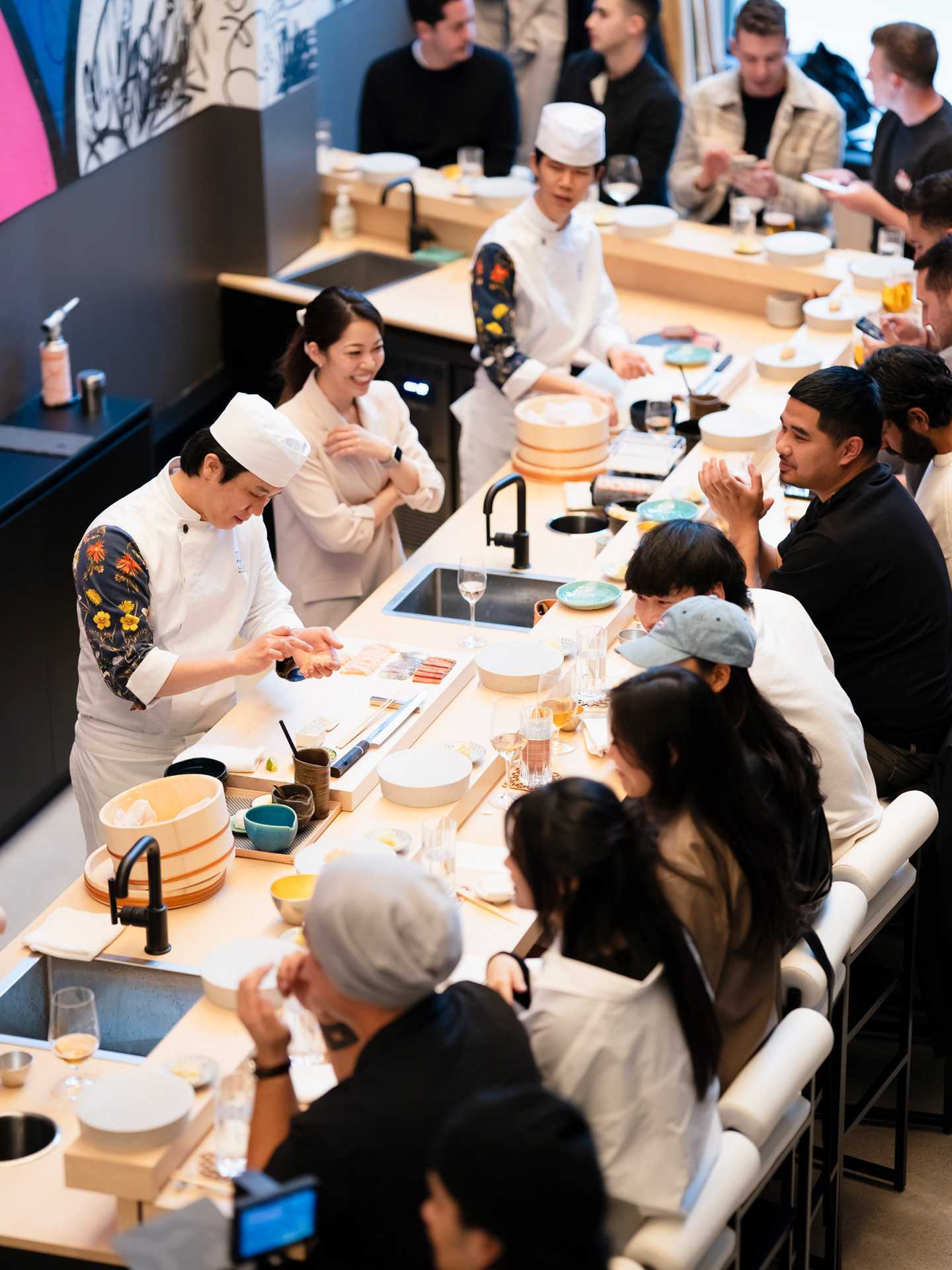 Best new Toronto restaurants | Chefs preparing omakase for guests at MSSM Ossingto