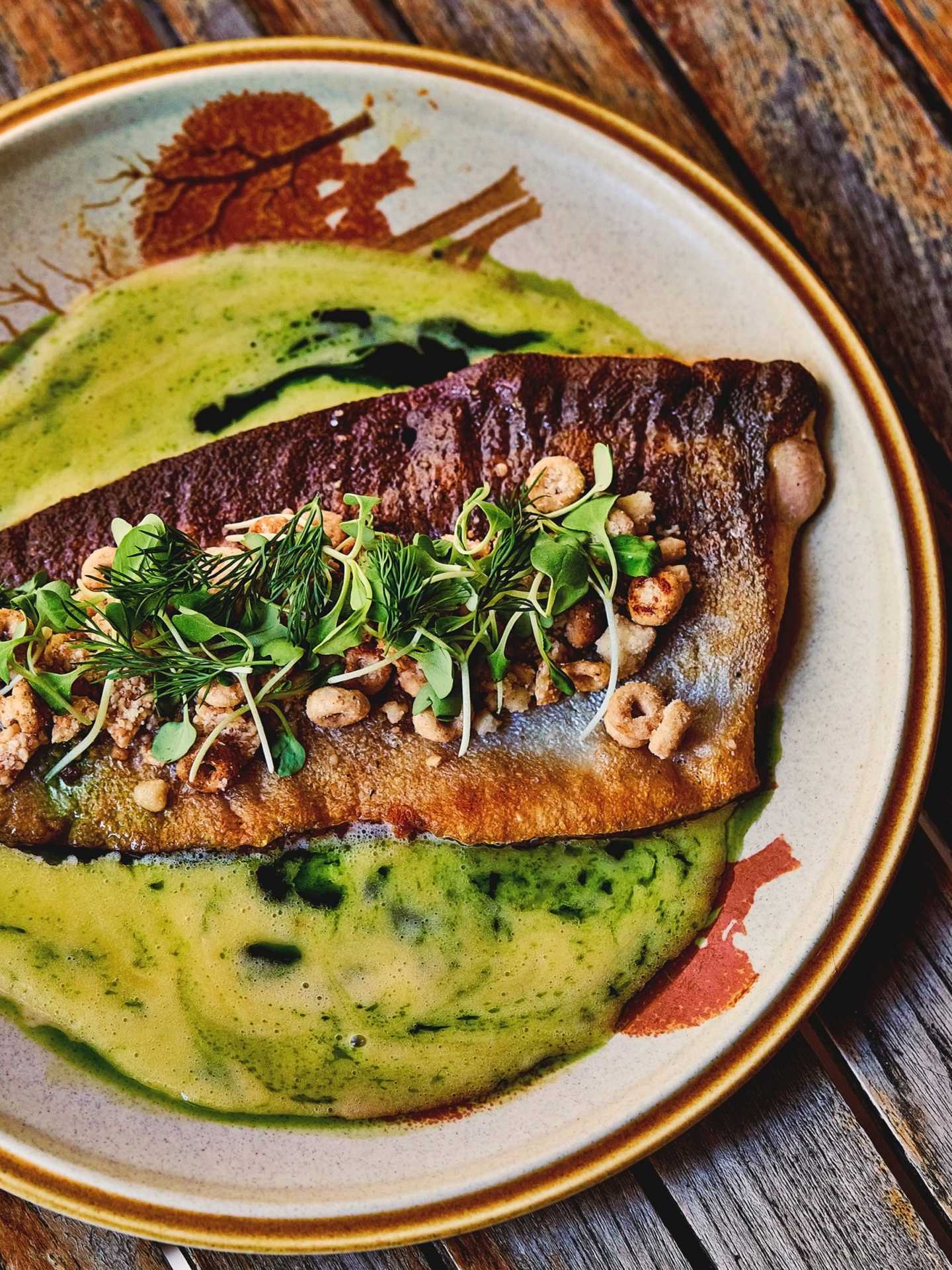 Best new Toronto restaurants | Springhills Trout uses a cheerio and sesame garnish instead of almonds