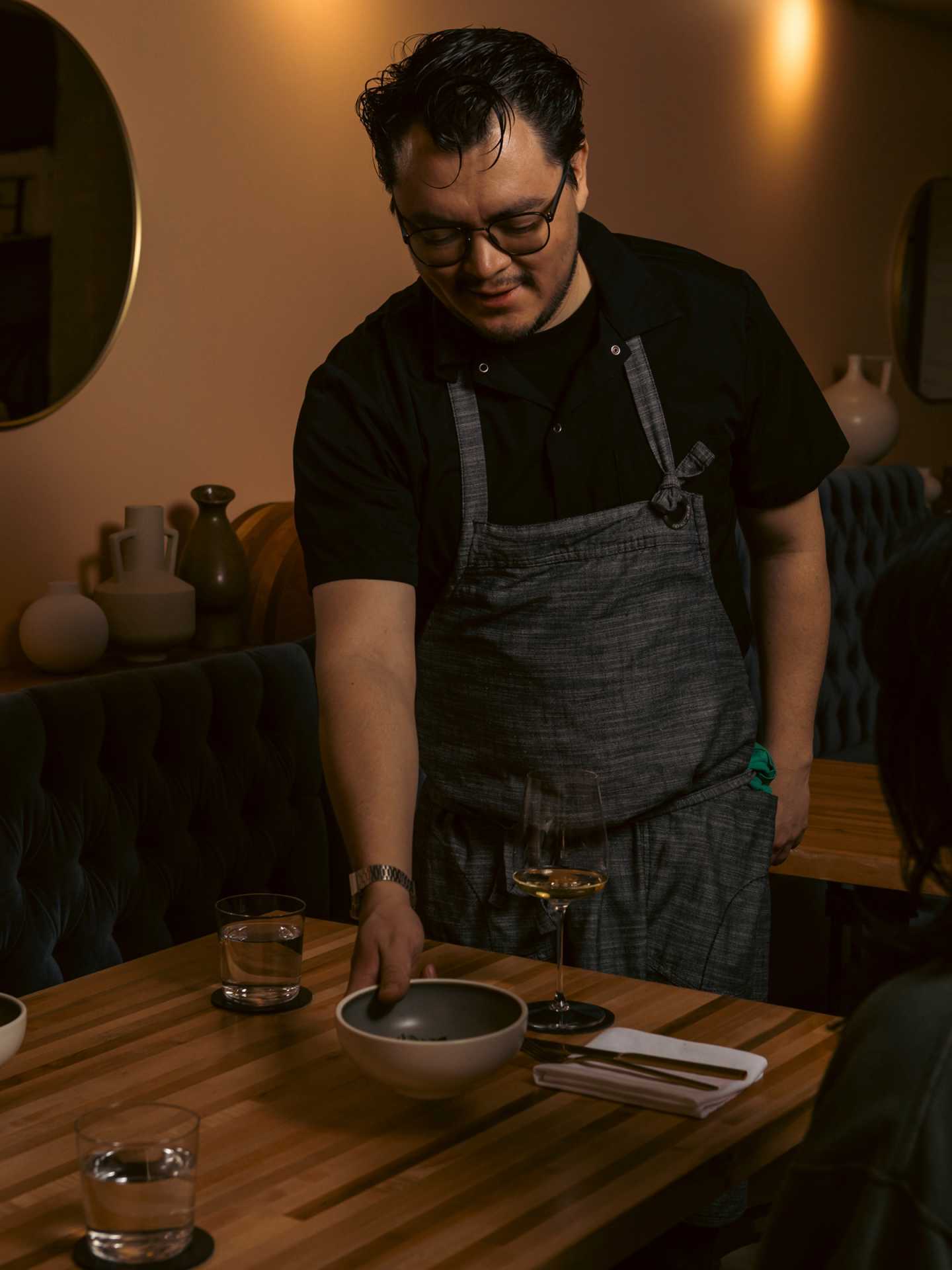 Best new restaurants in Toronto | Chef Gerry Quintero delivers a dish at Little Italy's Ficoa