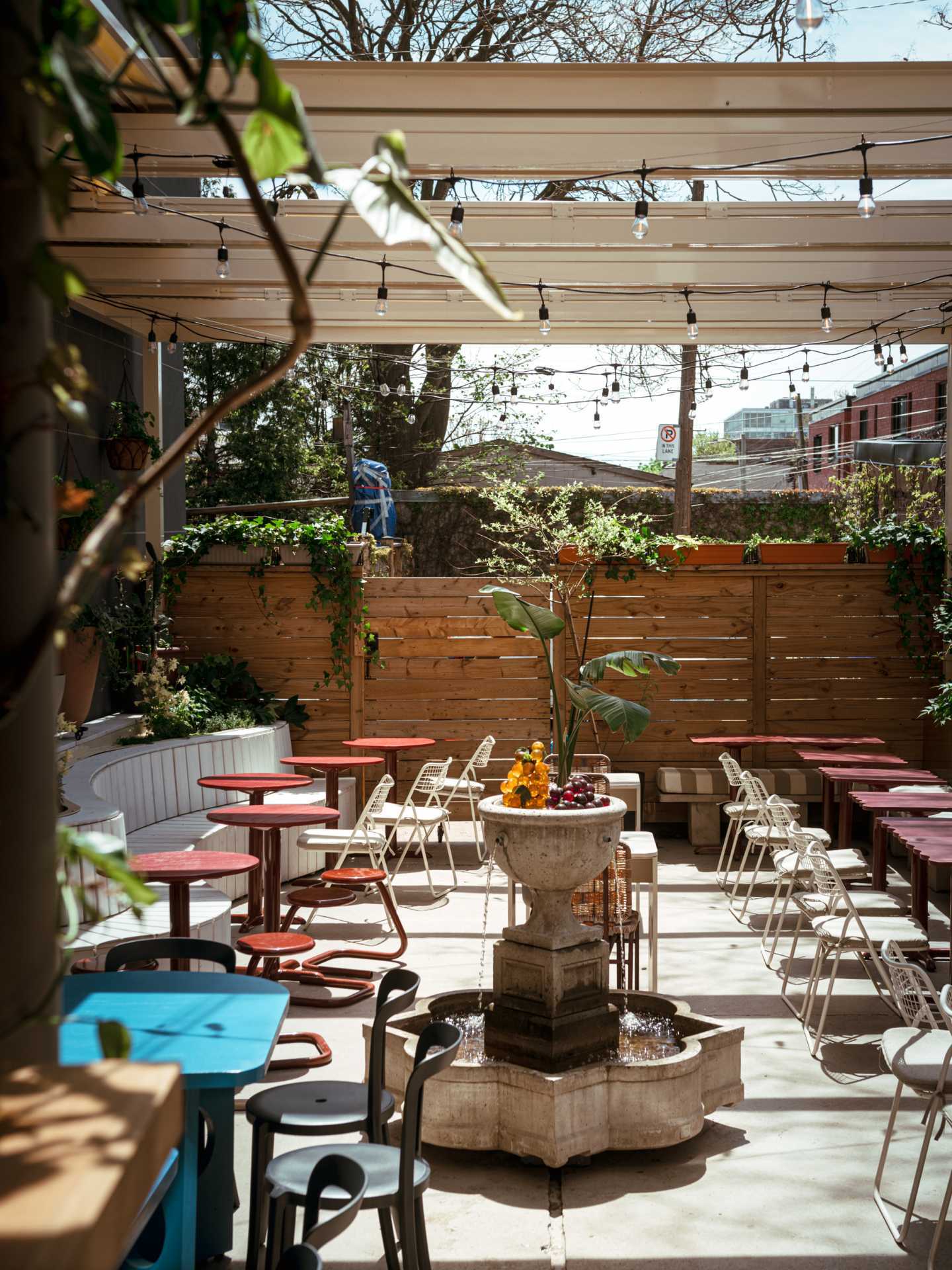 Toronto bottle shops and alcohol stores | The Grape Witches patio on Dundas West