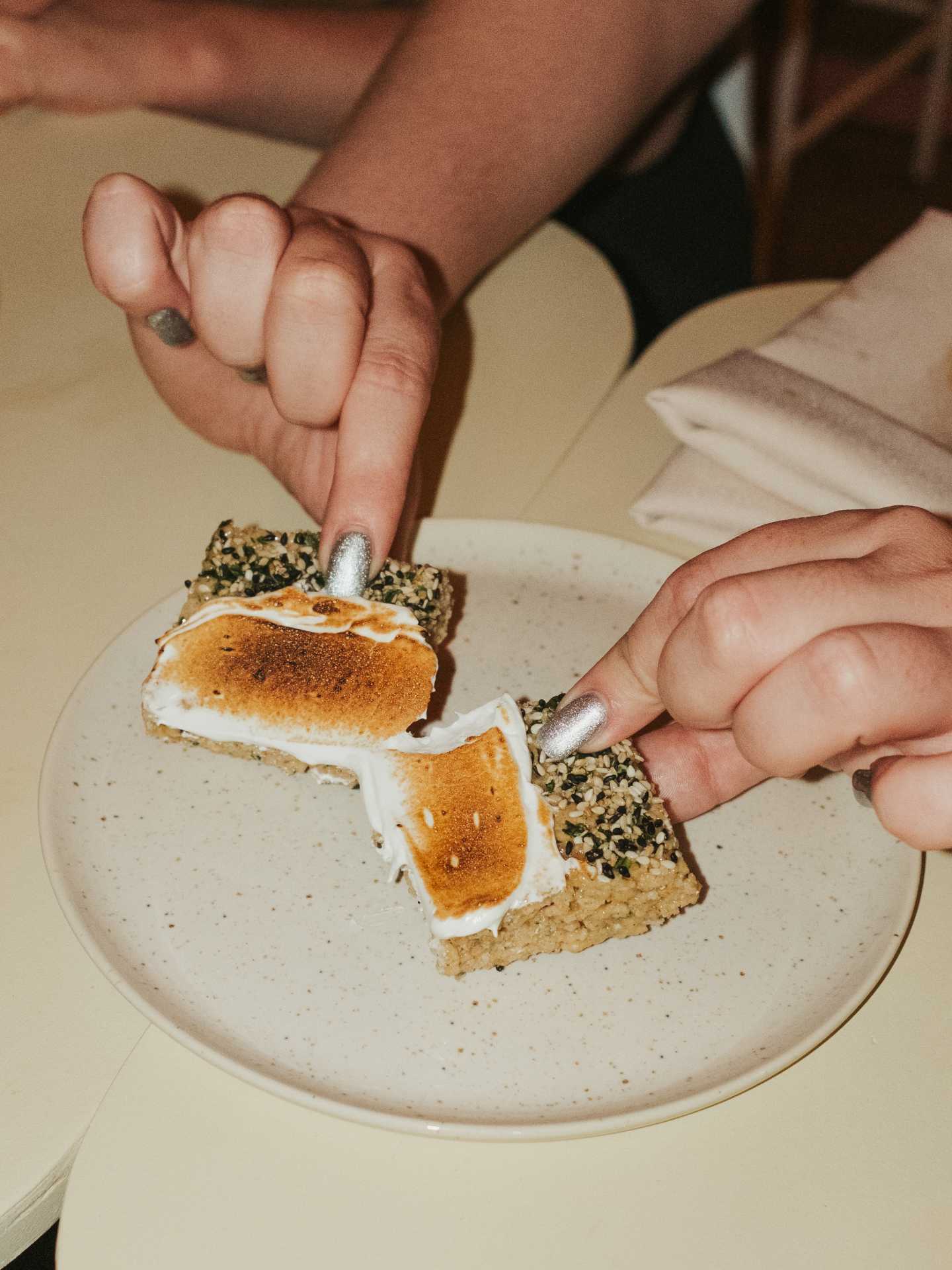 New restaurants Toronto | Furikake rice crispy at Simpl Things