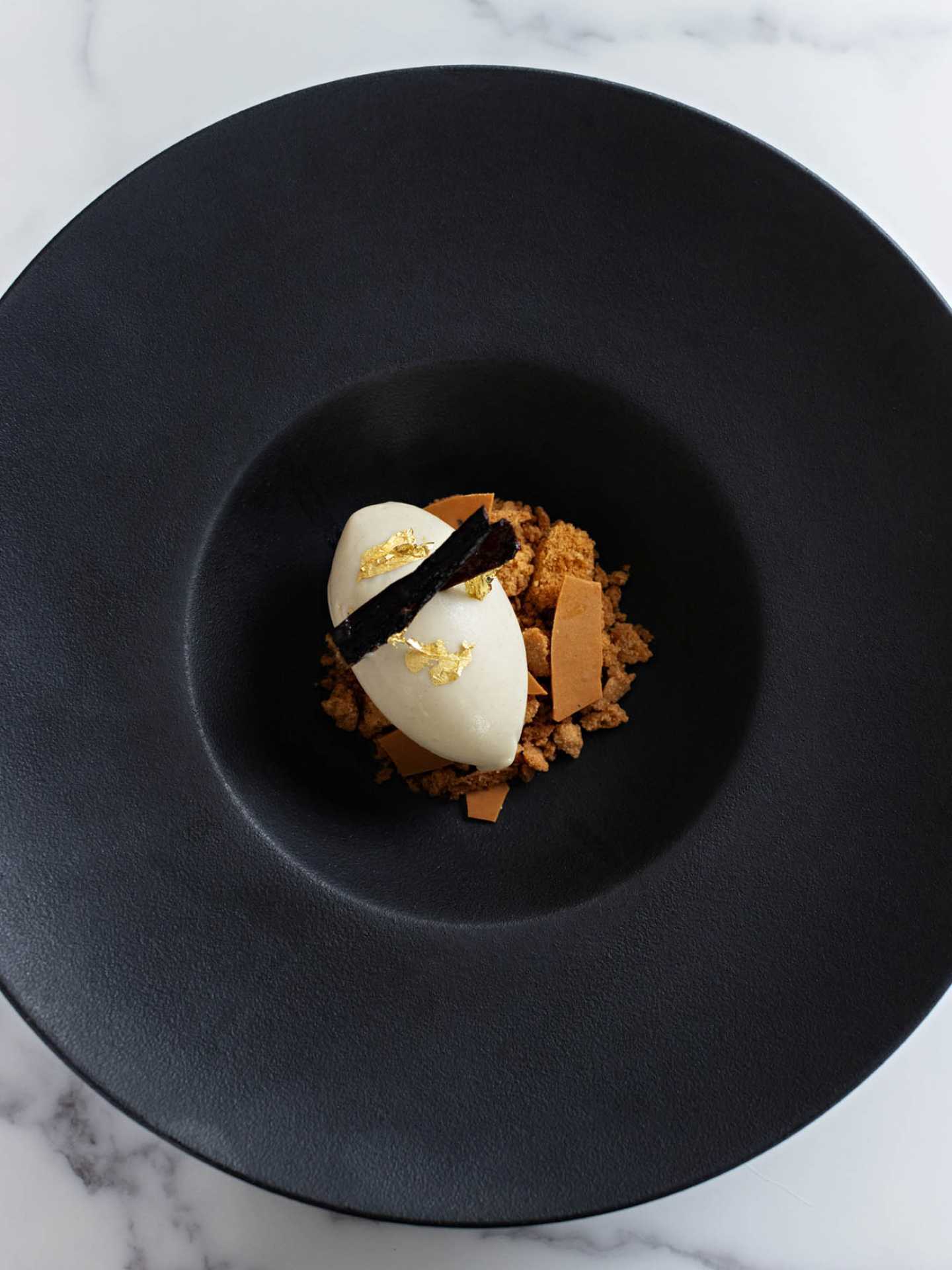 Roasted Banana Gelato at ēst restaurant