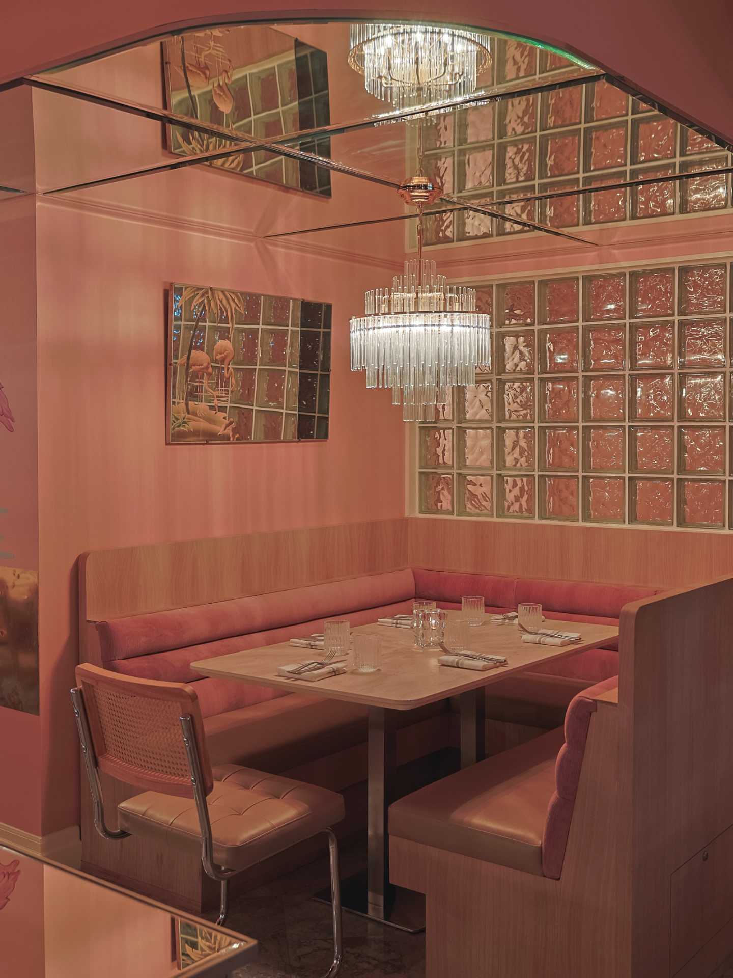 Best restaurants Toronto | A cozy pink corner inside the dining room at General Public