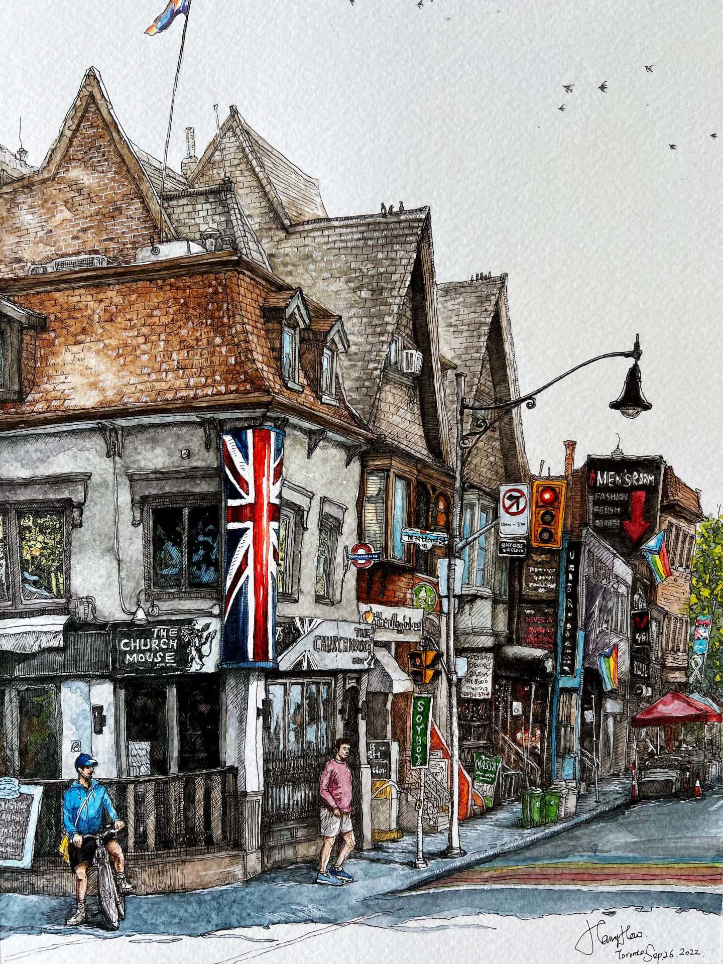 Toronto food illustrations | Church Street