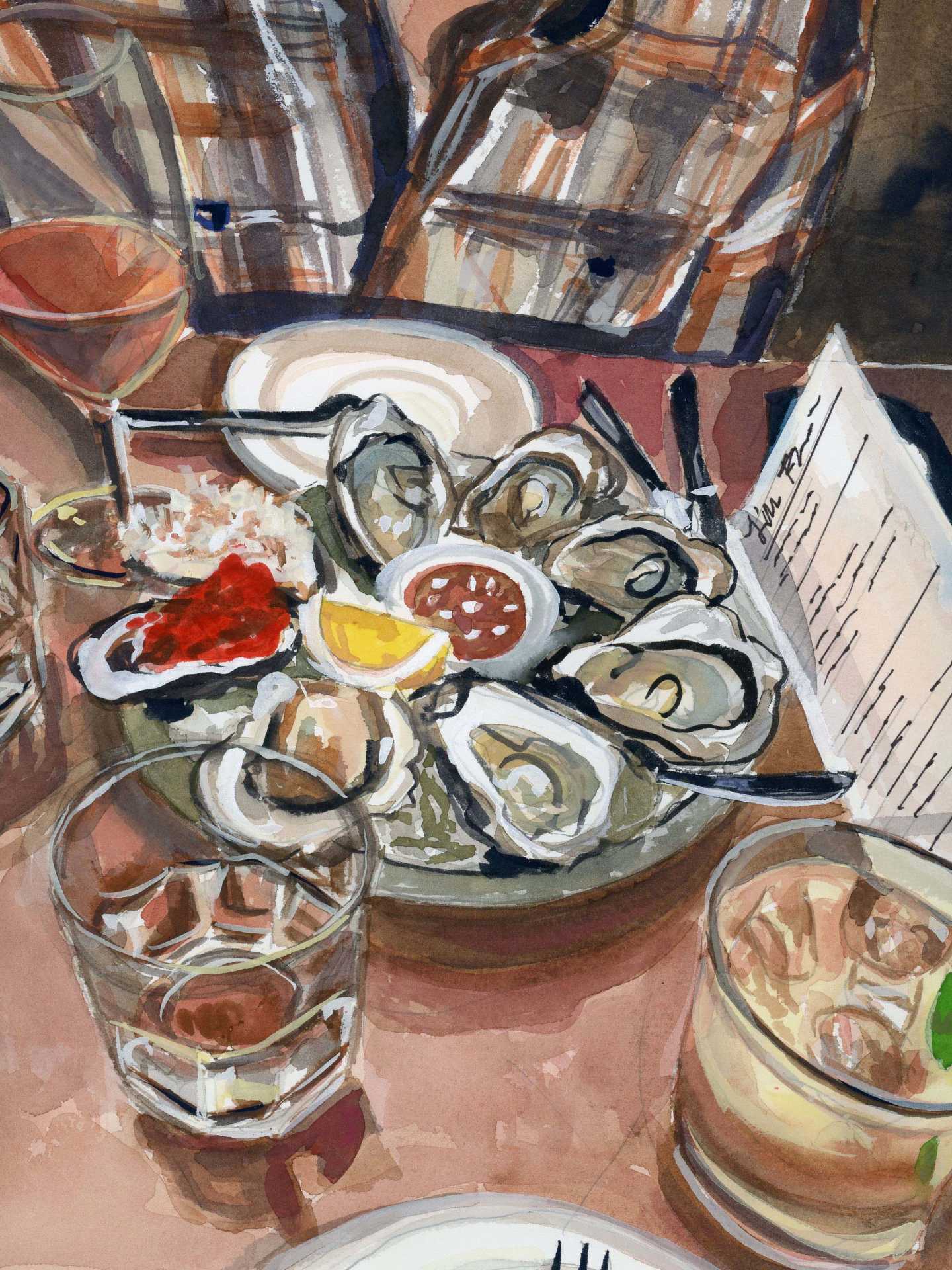 Toronto food illustrations | Bar Raval by Kelsea Chatburn