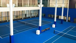The best Toronto hotels for a staycation | Indoor tennis courts at Hotel X