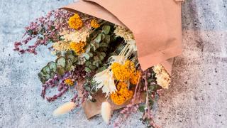 Restaurant review: Shook | Dried floral arrangements from Botany Floral Studio are available at Shook