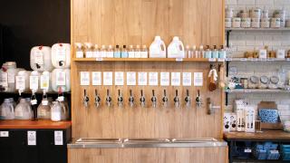 Unboxed Market, Zero waste grocery store and refillery | Dish soap, laundry detergent, shampoo and other household liquids are on tap