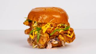 The best fried chicken sandwiches in Toronto | Tokyo Hot Fried Chicken double stack sandwich