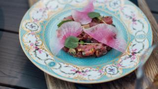 The best rooftop patios in Toronto | Yellowfin tuna tartare at Victor Rooftop Terrace