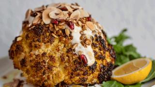 Restaurant review: Azhar Kitchen & Bar on Ossington | Oven roasted cauliflower with almond cream and pistachios