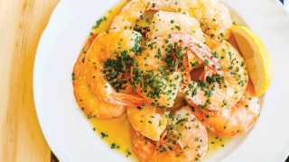 Best seafood restaurants in Toronto | Plate of shrimp at Honest Weight