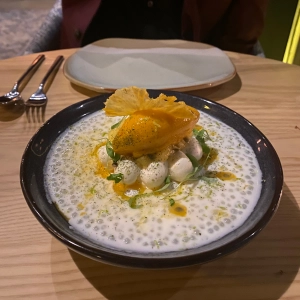 A plate of delicious food at AP Restaurant
