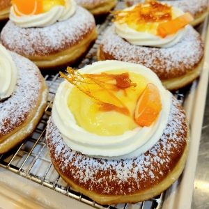 Best doughnuts in Toronto | Catalana Flan doughnut from Unholy Donuts