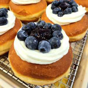 Best doughnuts in Toronto | Lemon Blueberry doughnut from Unholy Donuts