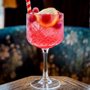 A rosé cocktail from The Rabbit Hole, Toronto